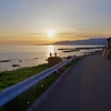 松前の夕焼け