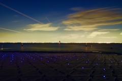 海ほたる 光跡  川崎 東京側