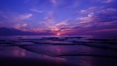 夕日〜！