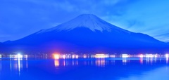 河口湖からの富士