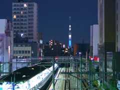 大塚駅とスカイツリー