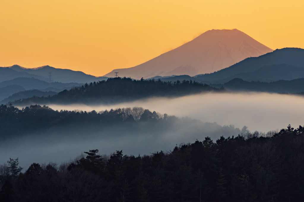 秩父山地東麓から