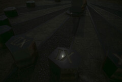 日時計に映る 午前五時の月