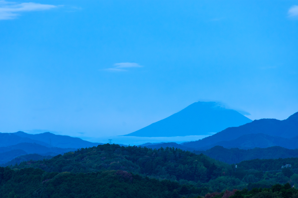 空が穏やかな海に感じた朝