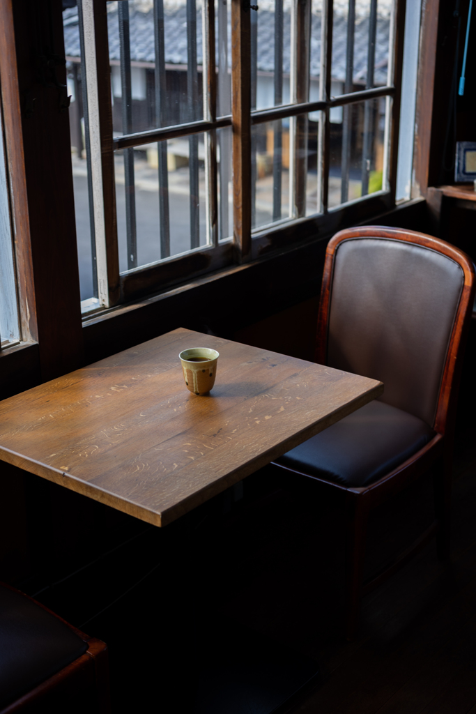 伊賀焼でコーヒー