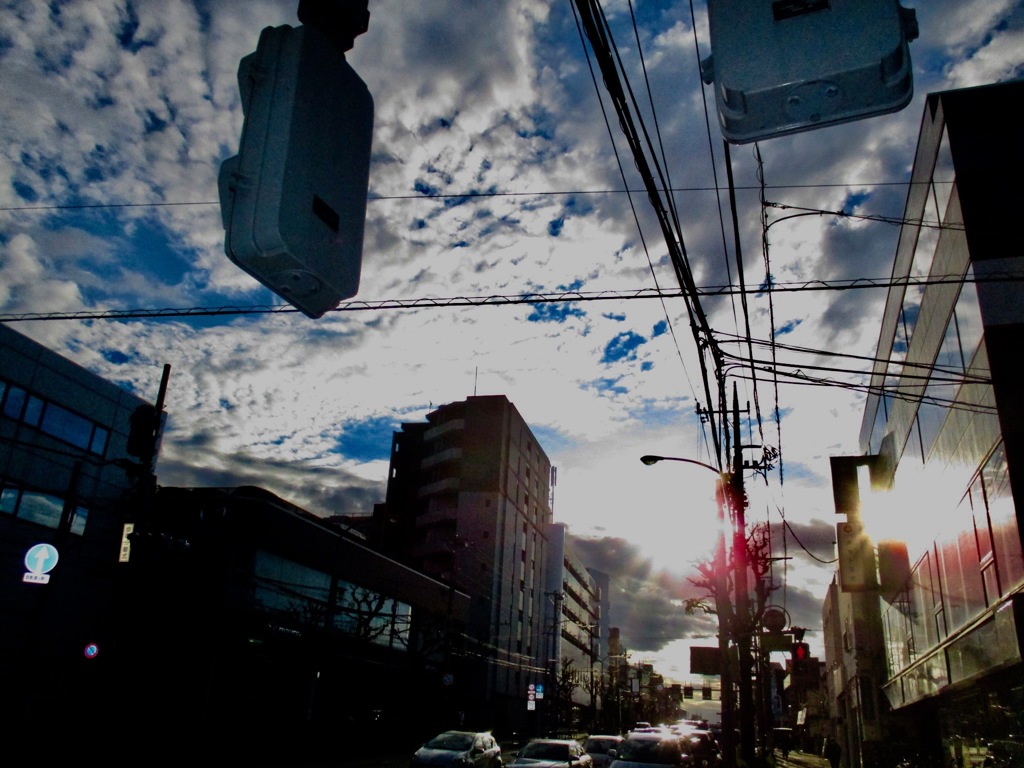 中原街道から見た空