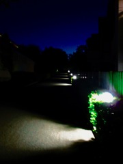 夕闇　路地の照明