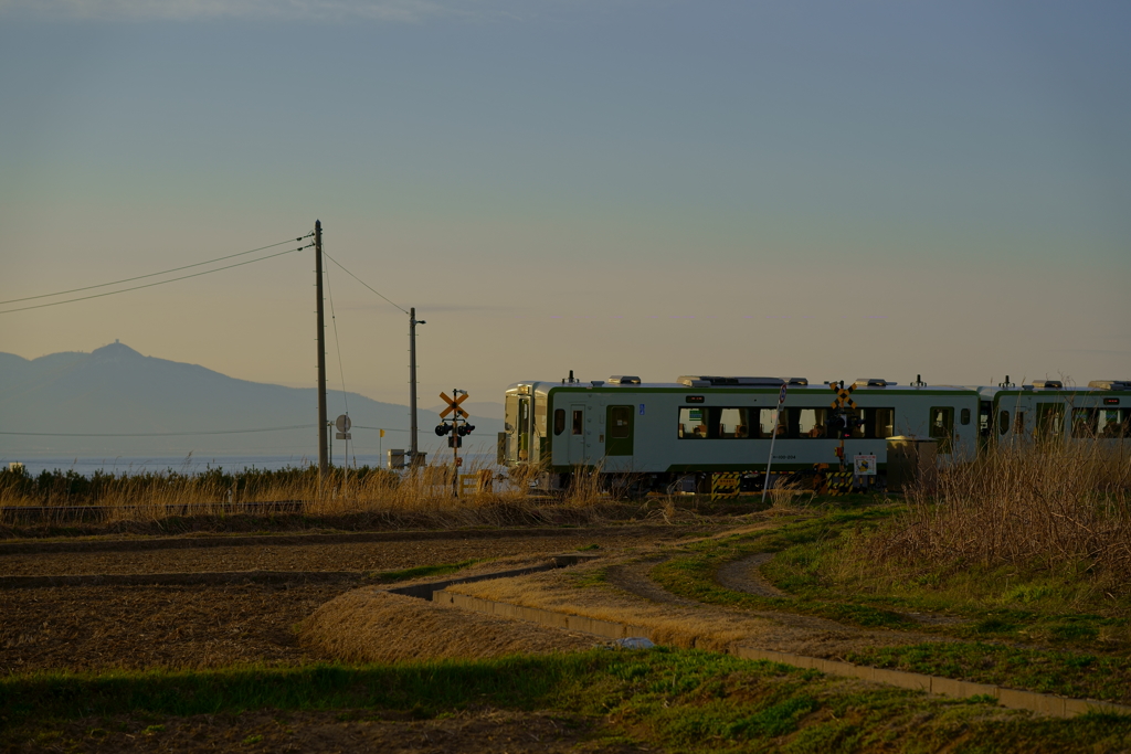 快速電車の通過