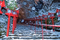 貴船神社 積雪ライトアップ