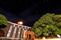 京都大学時計台の夜景