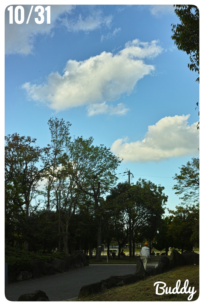公園にて。