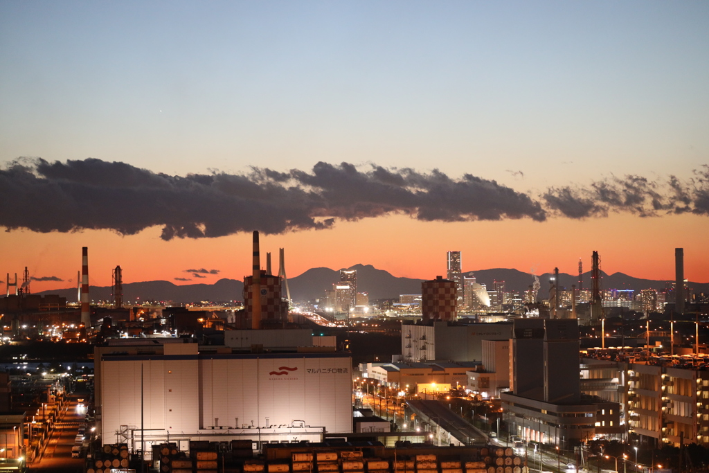 夕暮れ