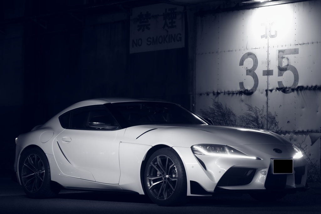 愛車白黒