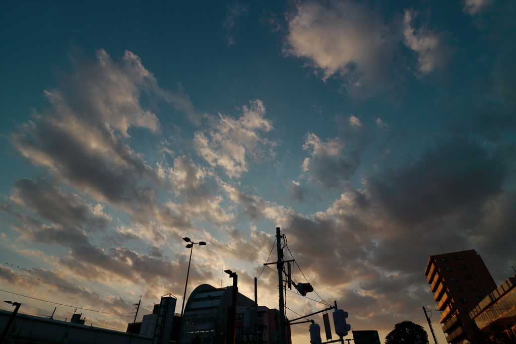 流れる雲と時間