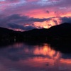 広沢池の夕景