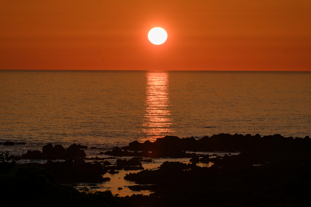 佐渡の旅　夕陽