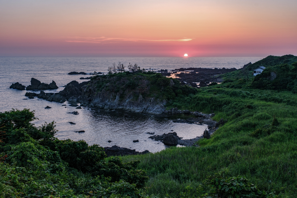 佐渡の旅　夕陽