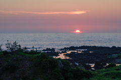 佐渡の旅　夕陽