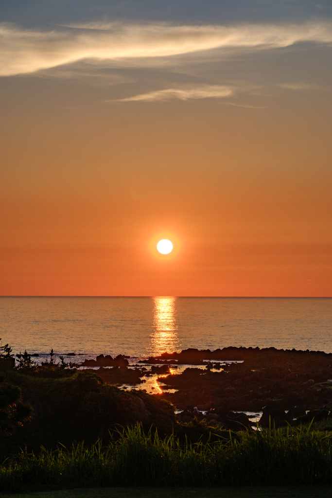 佐渡の旅　夕陽