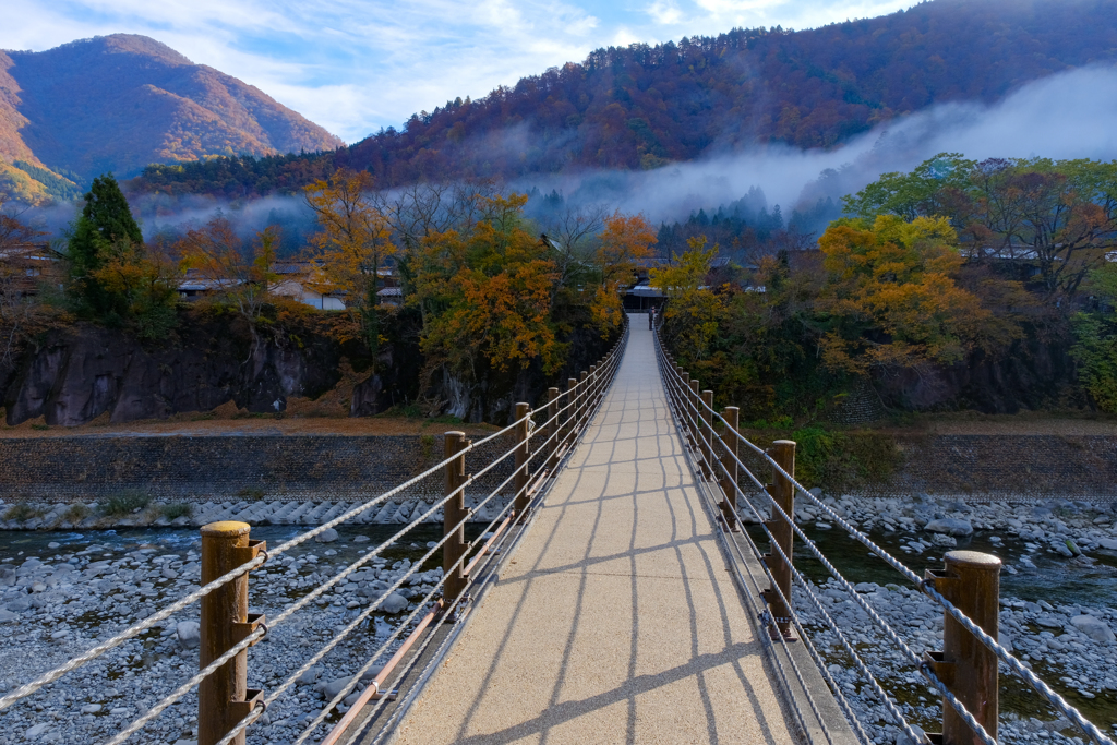 白川郷　紅葉の頃