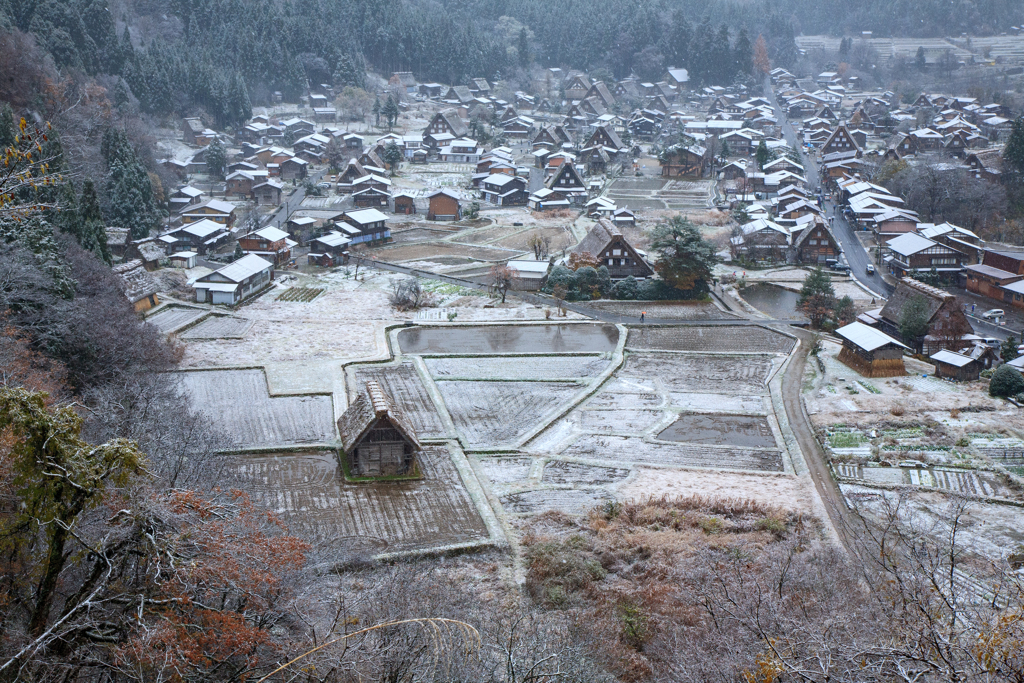 晩秋の白川郷