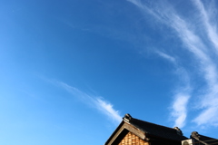 蔵の街の空