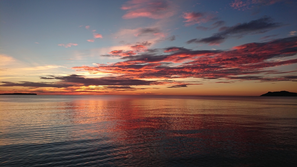 福津海岸の夕日