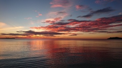 福津海岸の夕日