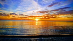 福津海岸の夕陽