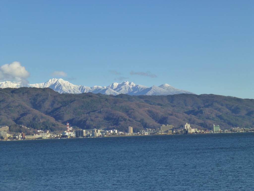 湖と八ヶ岳