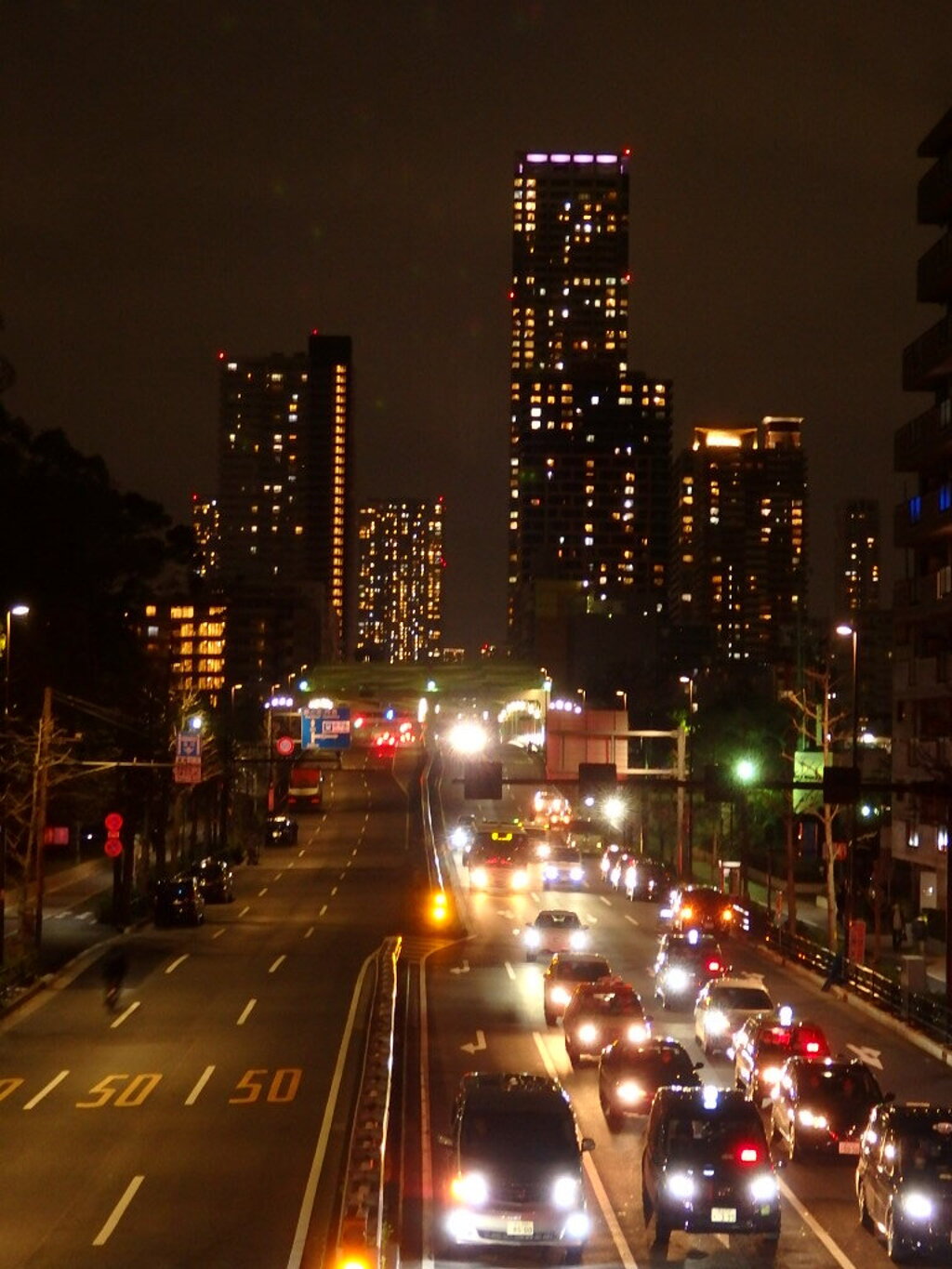 歩道橋より