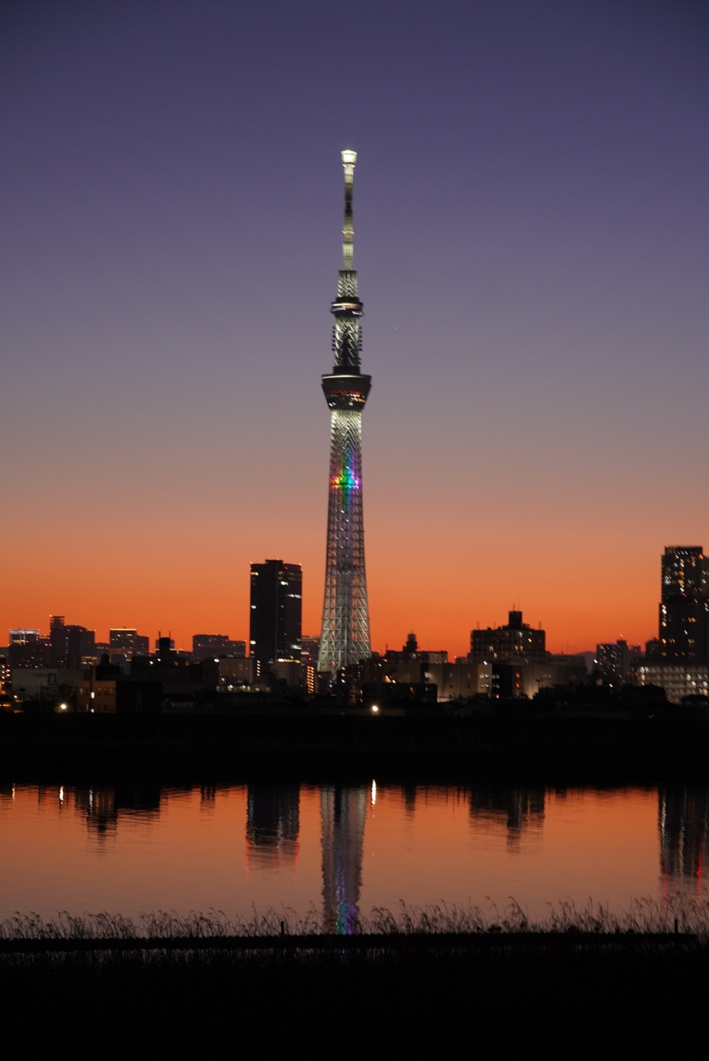 夕焼けとスカイツリー