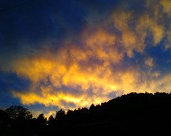 雨上がりの夕暮れ