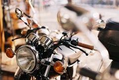 バイク屋さんの朝