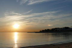 林崎海岸の夕景