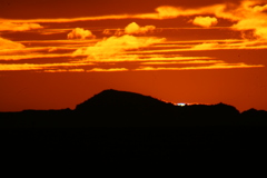今日の林崎海岸の夕景