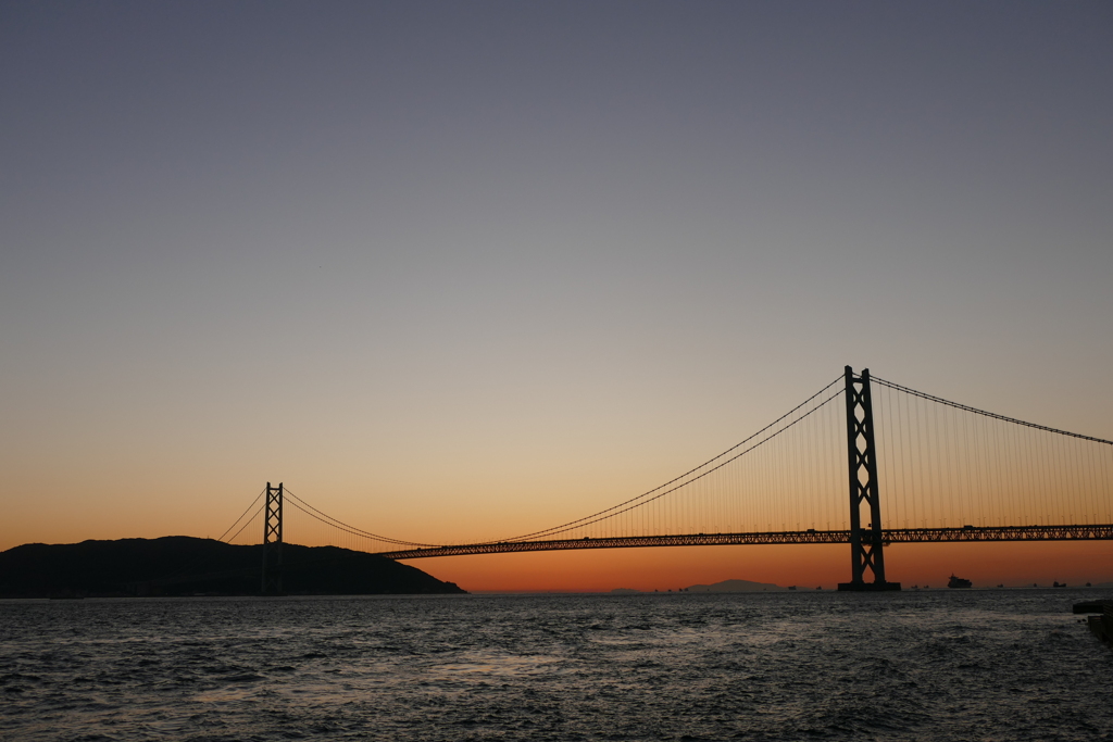 今日のマリンピア神戸の夕景