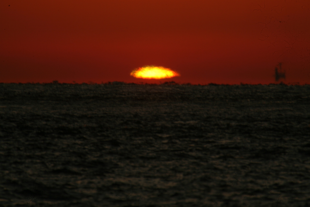 今日のマリンピア神戸の夕景