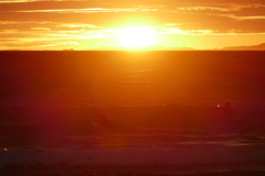 今日の林崎海岸の夕景