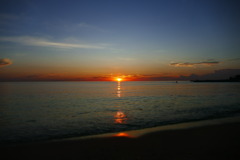 今日の林崎海岸の夕景