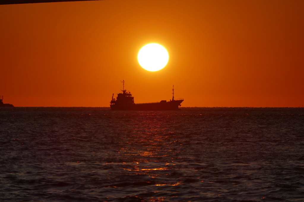 今日のマリンピア神戸の夕景