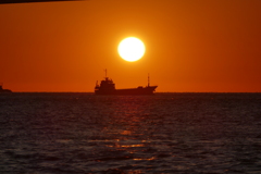 今日のマリンピア神戸の夕景