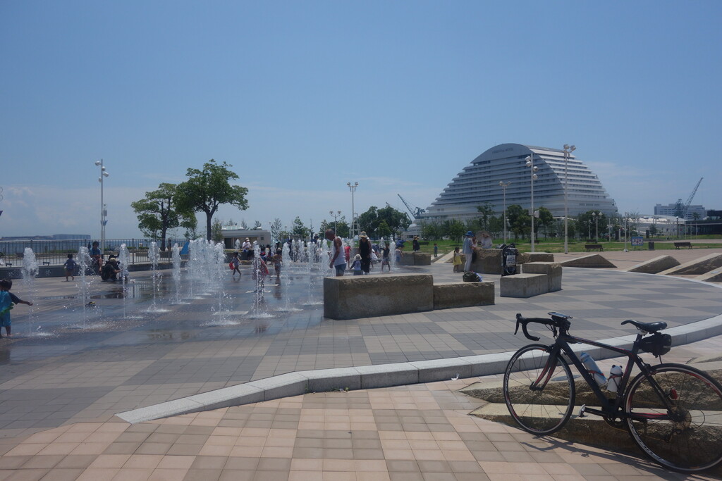 メリケンパークの噴水
