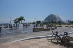 メリケンパークの噴水