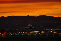 千里川の土手より空活しました