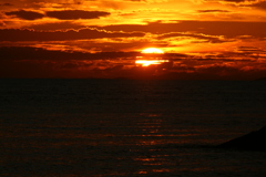 今日の林崎海岸の夕景