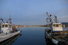 今日の林崎海岸の夕景