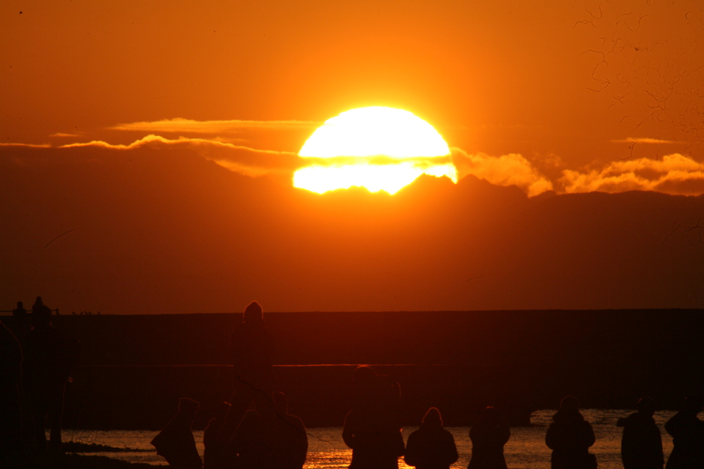 令和二年初日の出