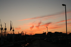 林崎海岸の夕景