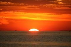今日の林崎海岸の夕景